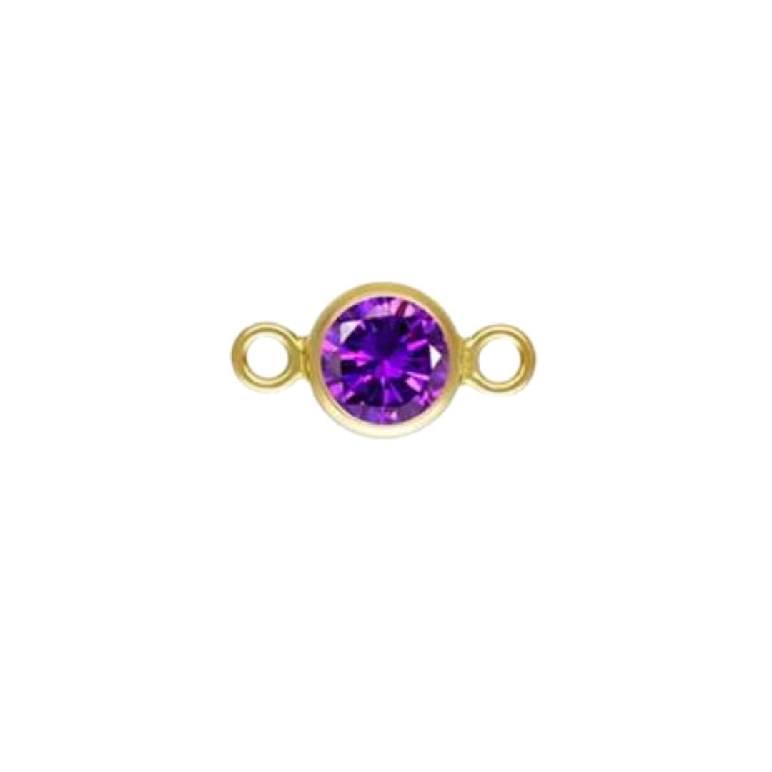 Birthstone Charm – 3mm Bezel Set
