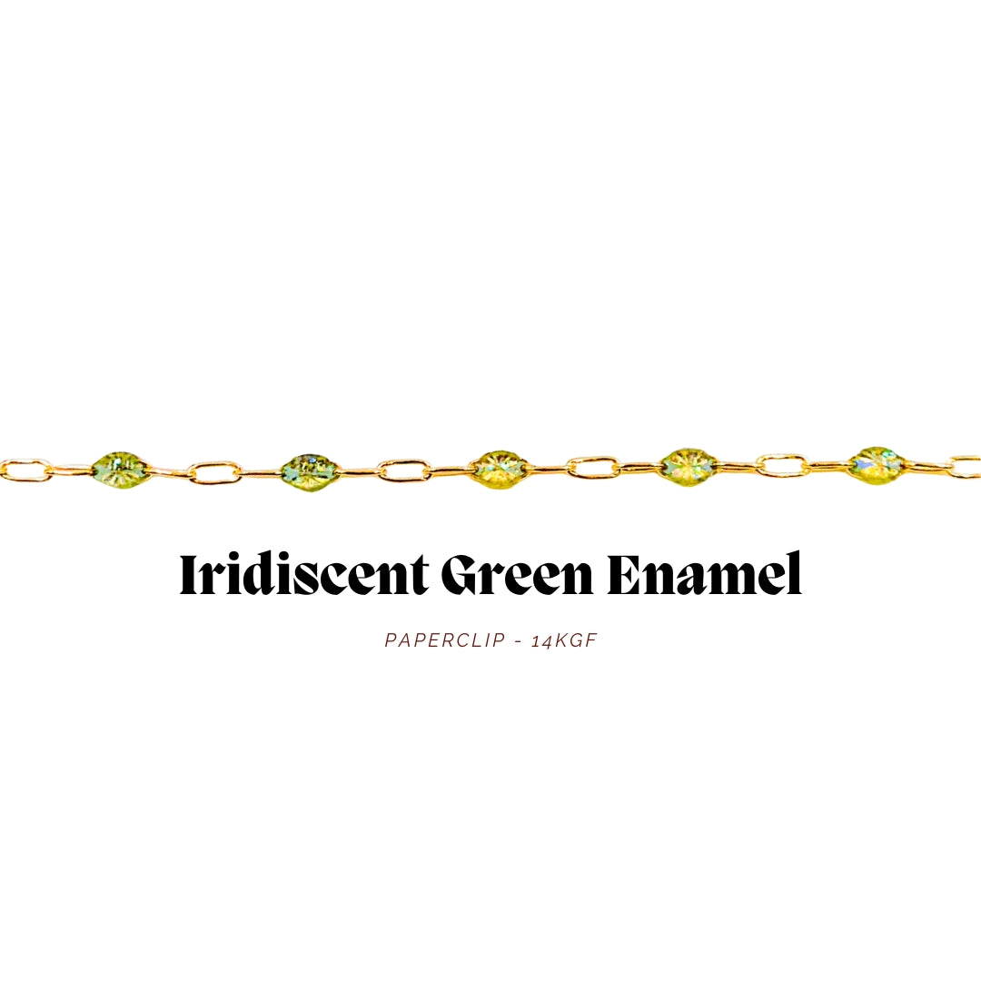 Enamel Paperclip Chain
