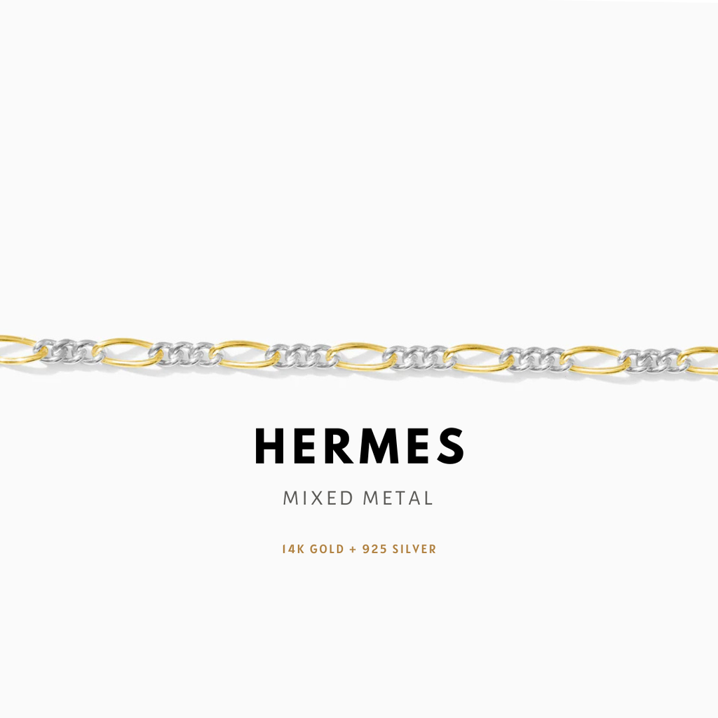 Mixed Metal Hermes Figaro – Wholesale Chain (Per Foot)
