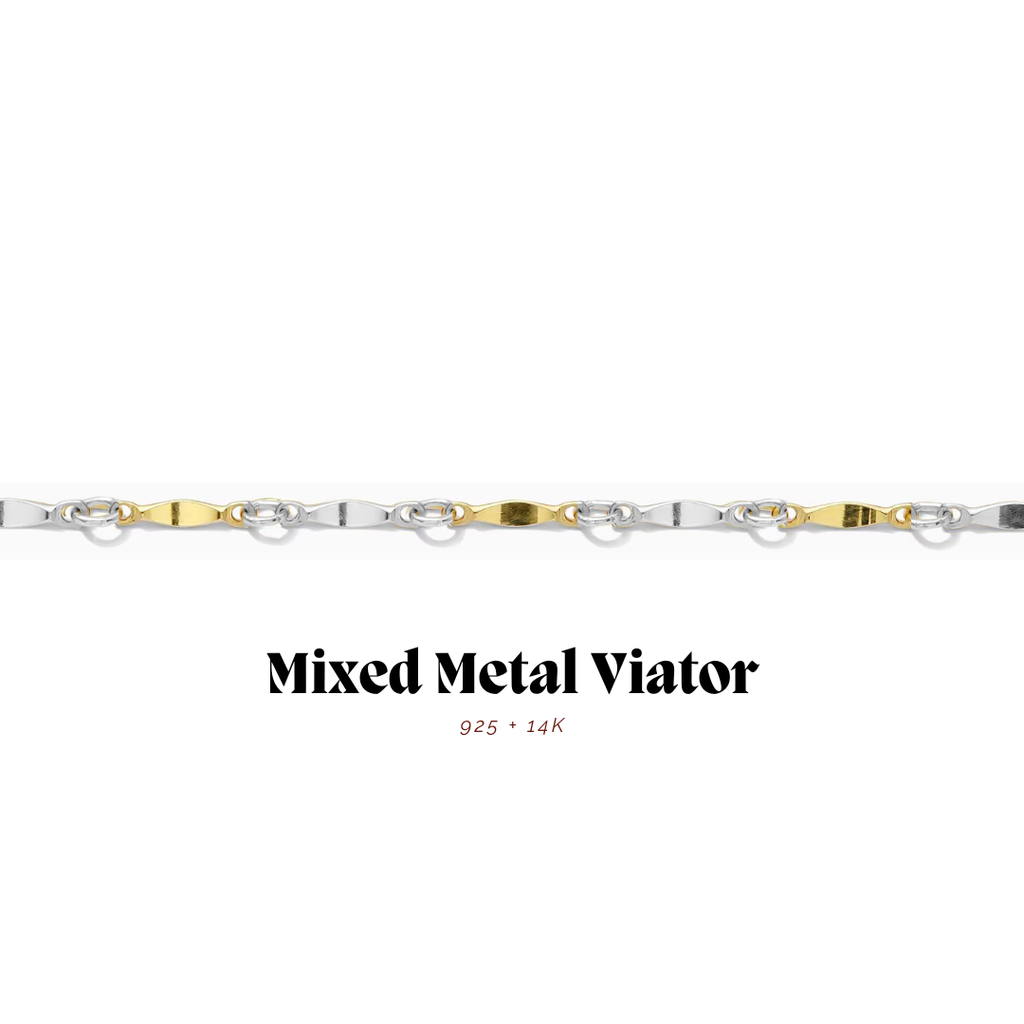 Mixed Metal Viator – Wholesale Chain (Per Foot)